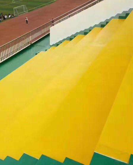 平湖球场台阶翻新修补改造